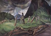 Emily Carr Vanquished oil on canvas